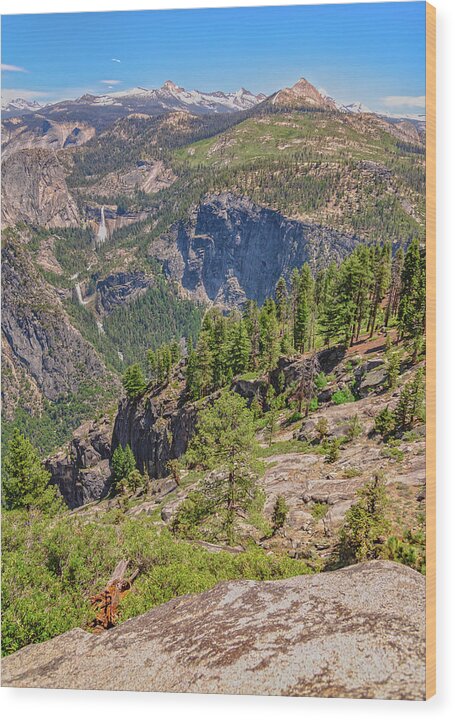 Glacier Point High Above Scene - Wood Print
