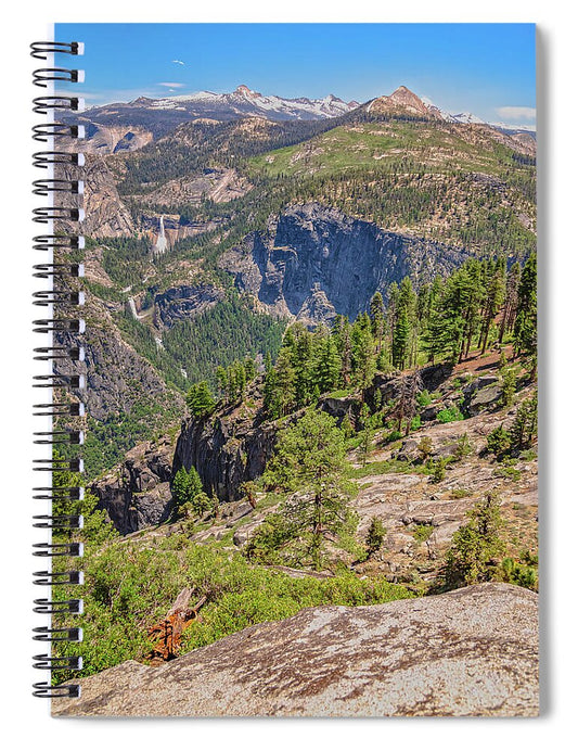 Glacier Point High Above Scene - Spiral Notebook