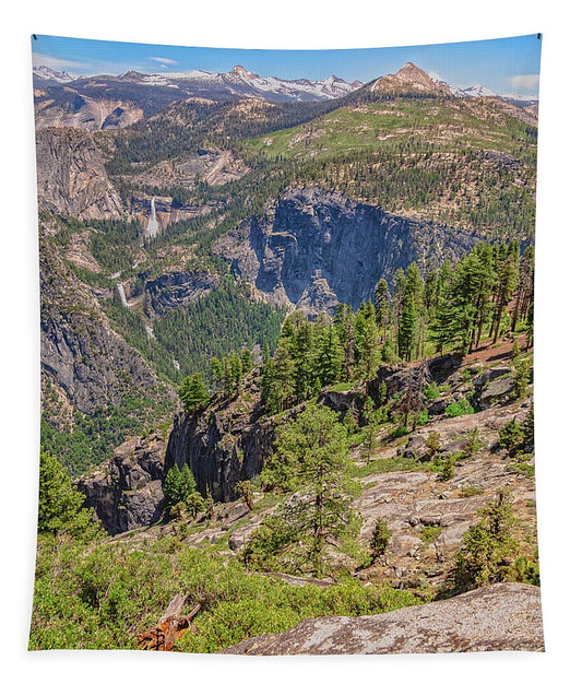 Glacier Point High Above Scene - Tapestry