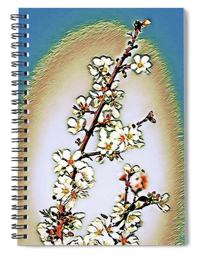 Glory of Blooms Art - Spiral Notebook