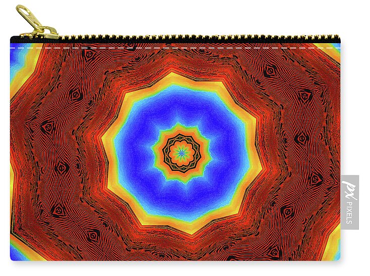 Glowing Star Lights Mandala - Zip Pouch