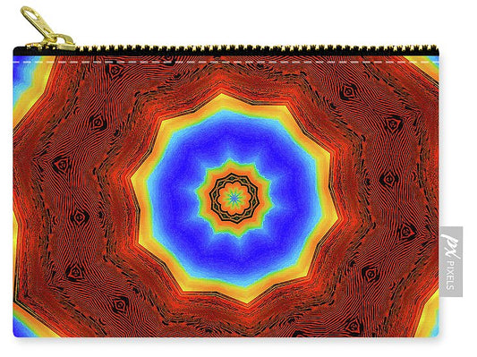 Glowing Star Lights Mandala - Zip Pouch