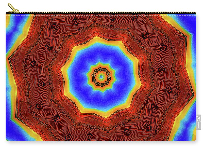 Glowing Star Lights Mandala - Zip Pouch
