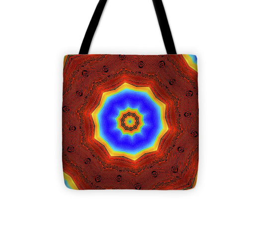 Glowing Star Lights Mandala - Tote Bag