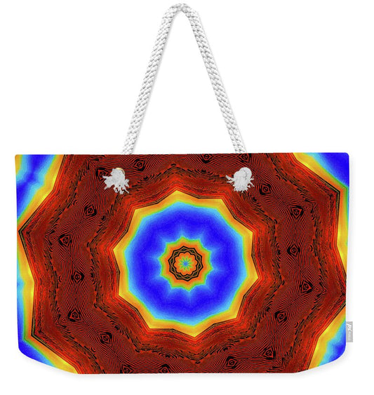 Glowing Star Lights Mandala - Weekender Tote Bag