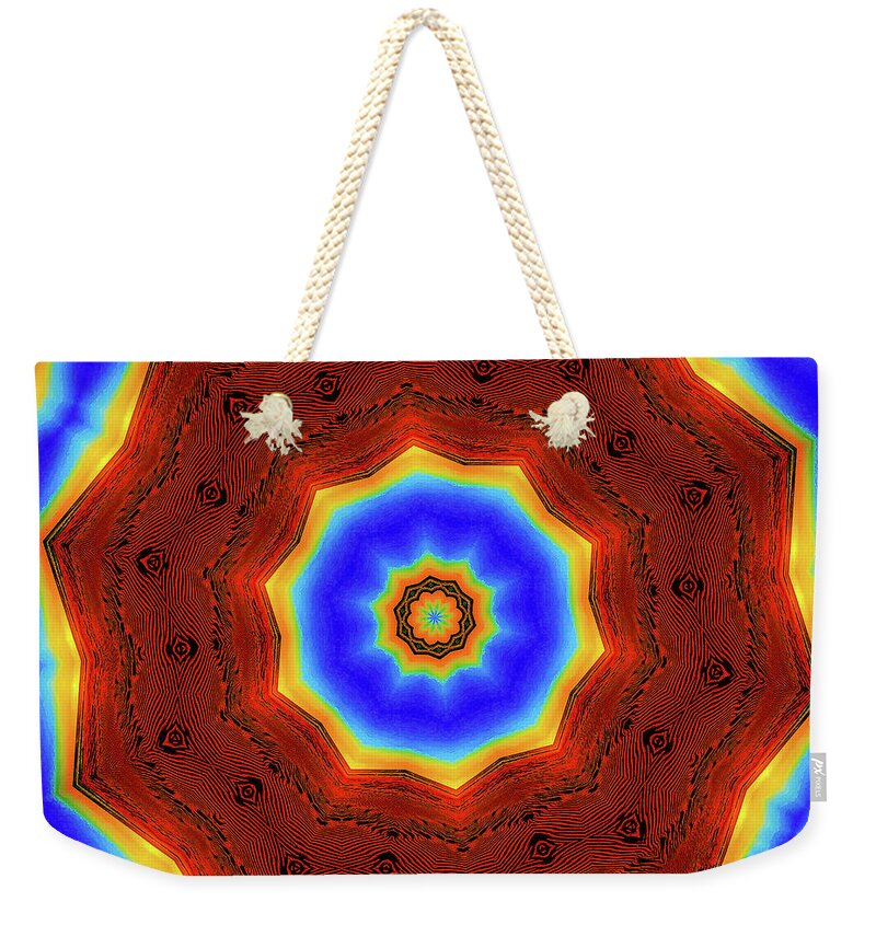 Glowing Star Lights Mandala - Weekender Tote Bag