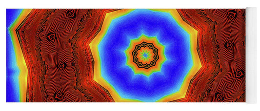 Glowing Star Lights Mandala - Yoga Mat