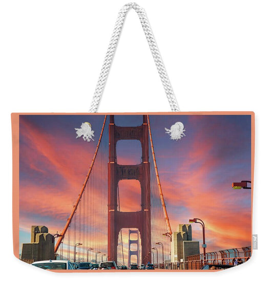 Golden Gate Closeup Art - Weekender Tote Bag