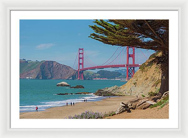 Golden Gate Landscape  - Framed Print