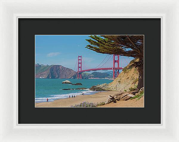 Golden Gate Landscape  - Framed Print