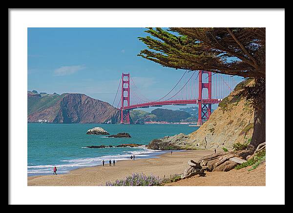 Golden Gate Landscape  - Framed Print