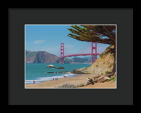 Golden Gate Landscape  - Framed Print
