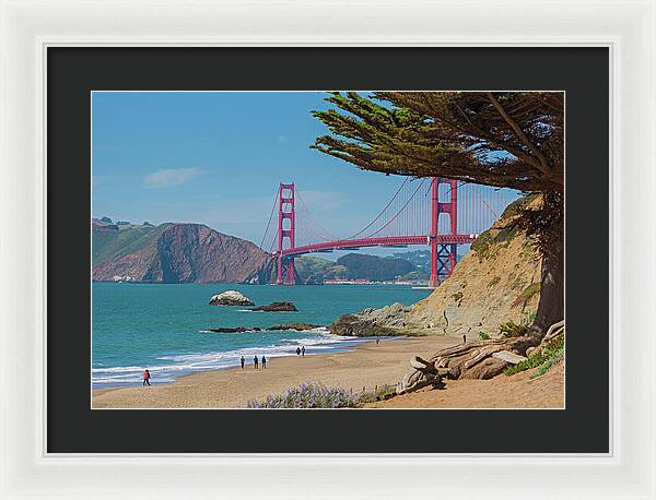 Golden Gate Landscape  - Framed Print