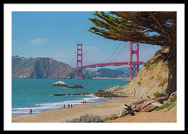 Golden Gate Landscape  - Framed Print