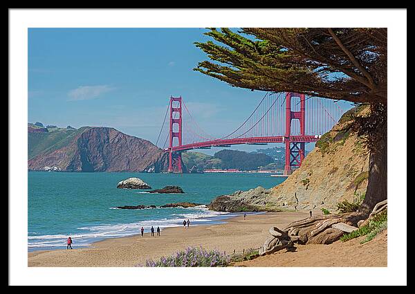 Golden Gate Landscape  - Framed Print