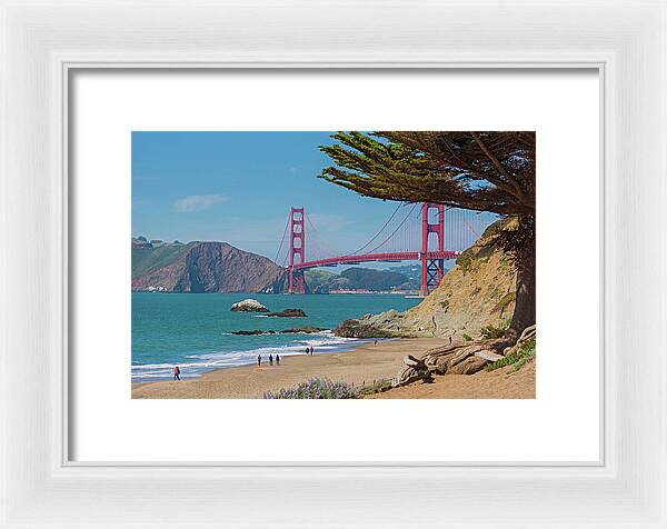 Golden Gate Landscape  - Framed Print