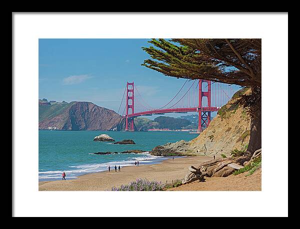 Golden Gate Landscape  - Framed Print