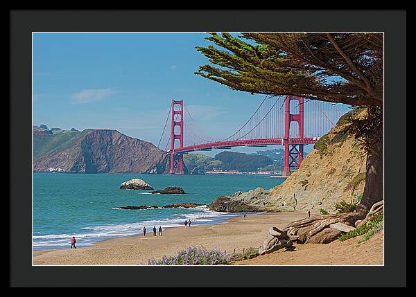 Golden Gate Landscape  - Framed Print