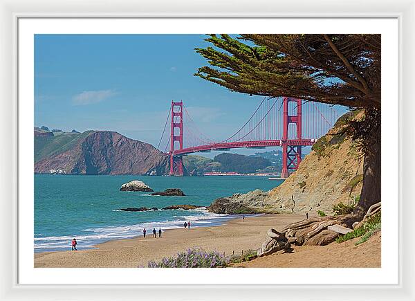 Golden Gate Landscape  - Framed Print