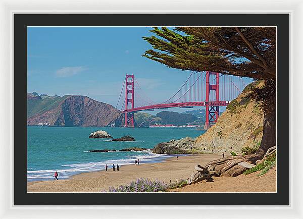 Golden Gate Landscape  - Framed Print