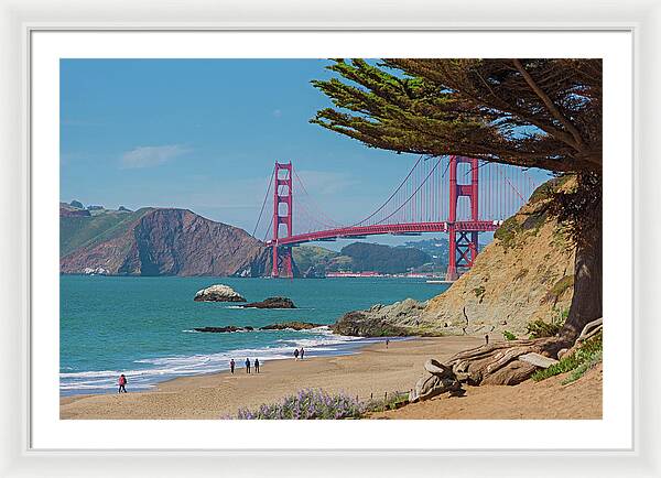 Golden Gate Landscape  - Framed Print