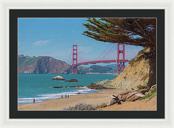 Golden Gate Landscape  - Framed Print