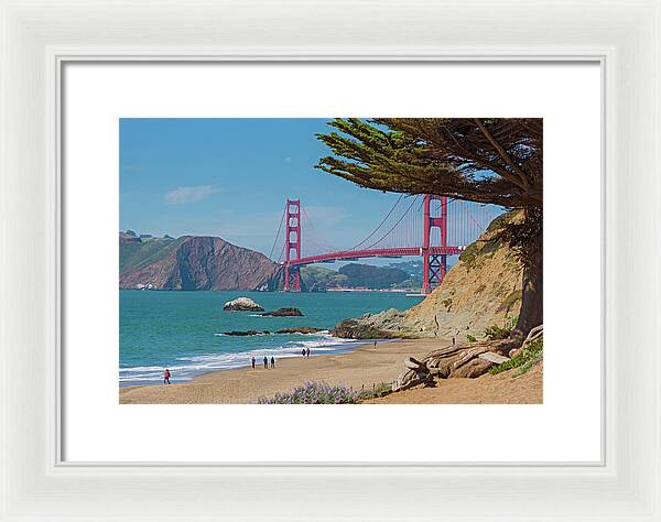 Golden Gate Landscape  - Framed Print
