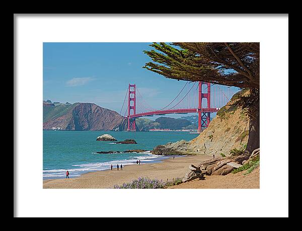 Golden Gate Landscape  - Framed Print