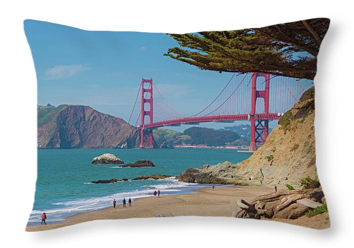 Golden Gate Landscape - Throw Pillow