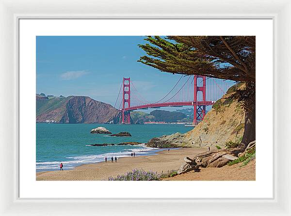 Golden Gate Landscape  - Framed Print