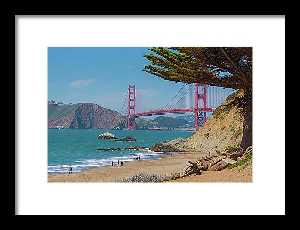 Golden Gate Landscape  - Framed Print