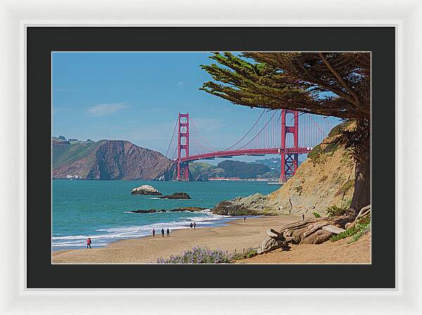 Golden Gate Landscape  - Framed Print