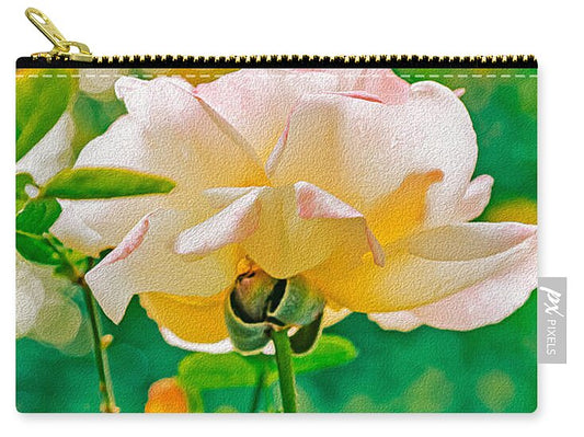 Gorgeous Bright Rose During Spring - Zip Pouch