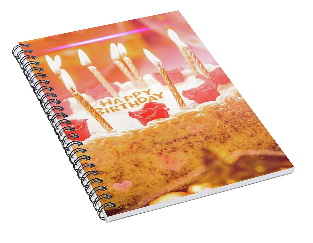 Happy Birthday Cake Layer - Spiral Notebook