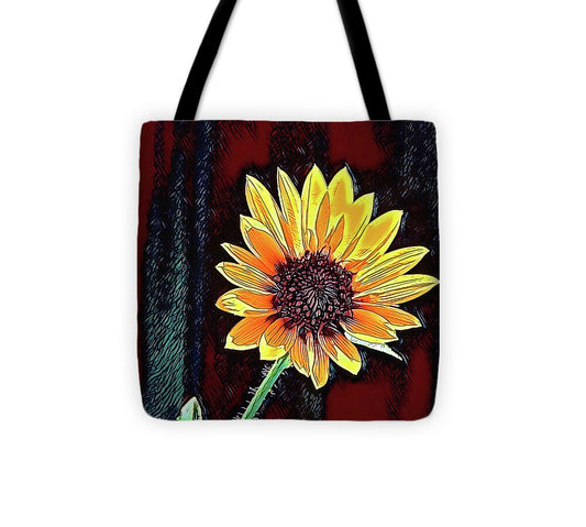 Happy Sunflower Art - Tote Bag