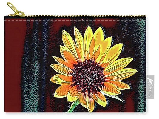 Happy Sunflower Art - Zip Pouch