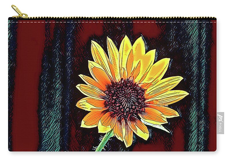 Happy Sunflower Art - Zip Pouch