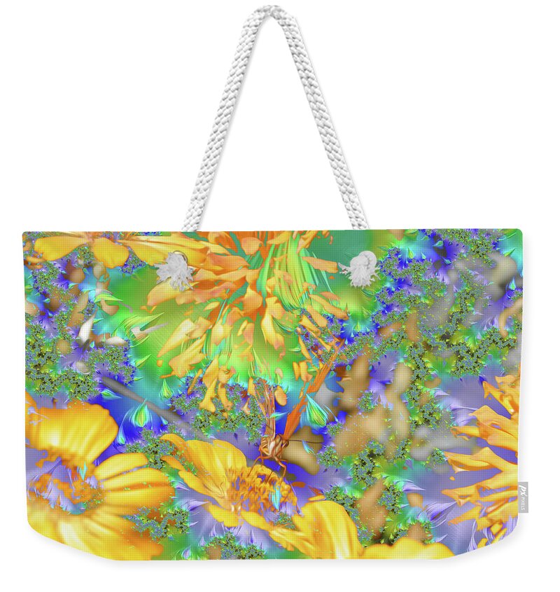Hidden Butterly of Yellows and Greens - Weekender Tote Bag