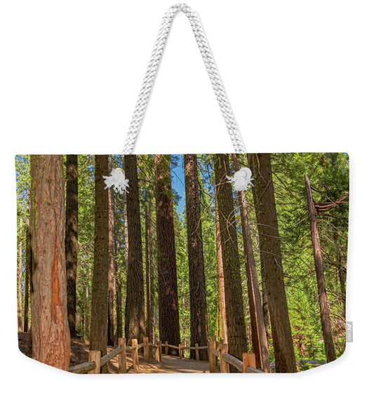 Hiking Trail in Mariposa Grove of Giant Sequoias - Weekender Tote Bag