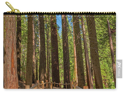 Hiking Trail in Mariposa Grove of Giant Sequoias - Zip Pouch