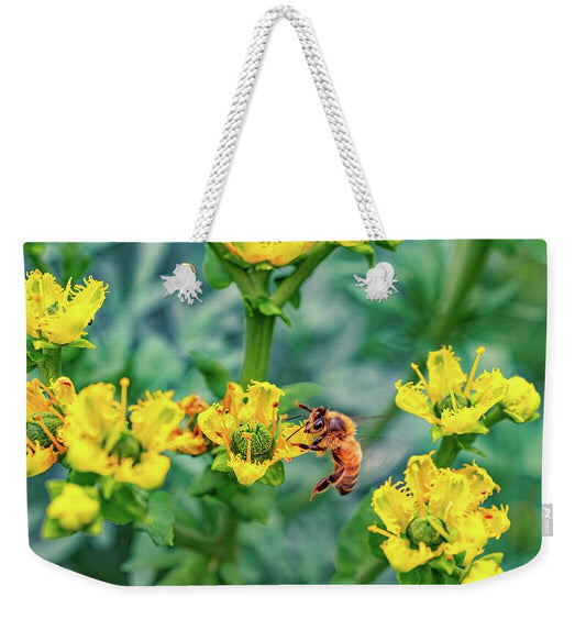 Holding on to Dear Life of a Bee - Weekender Tote Bag