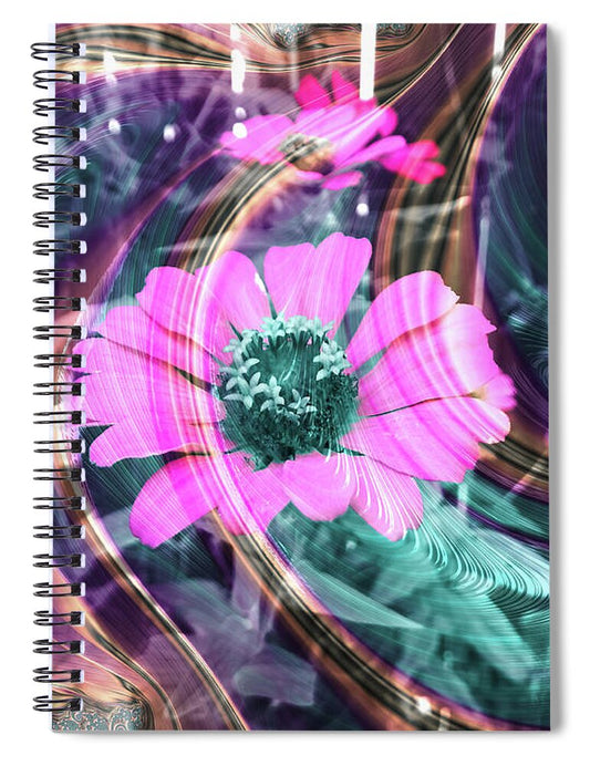 Hot Pink Spirals  - Spiral Notebook