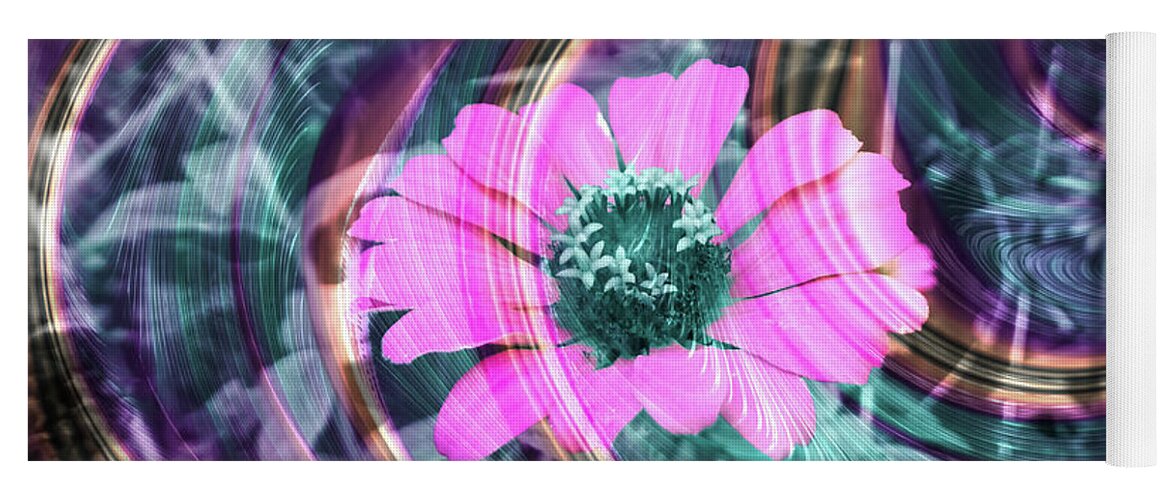 Hot Pink Spirals  - Yoga Mat