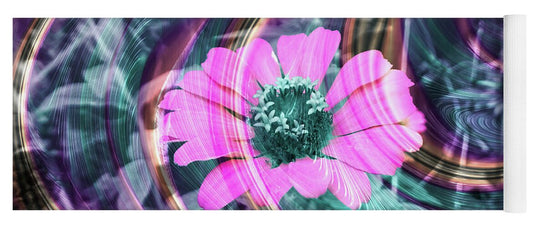 Hot Pink Spirals  - Yoga Mat