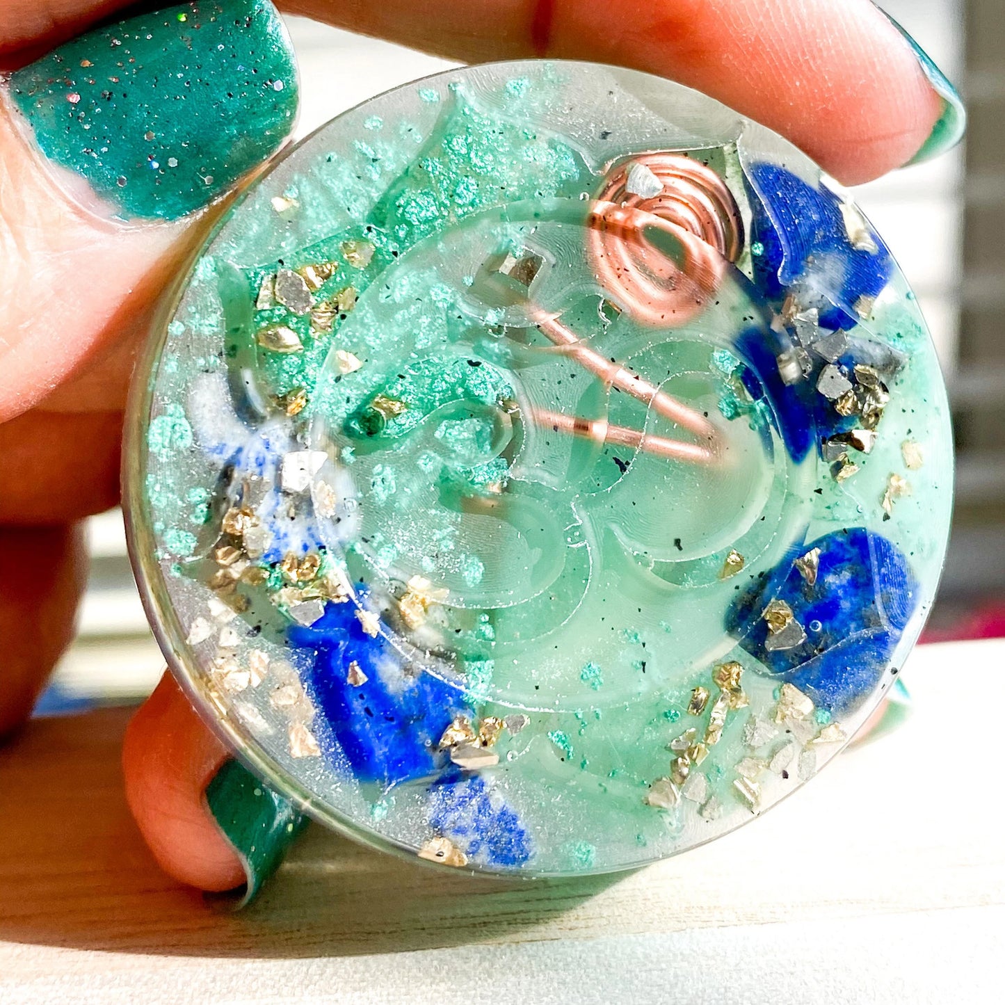 Light Workers Om Amulet Piece