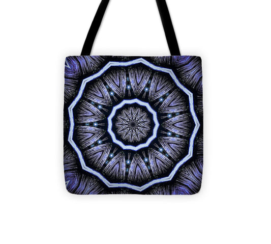 Into the Depths of the Void Mandala Kaleidoscope - Tote Bag