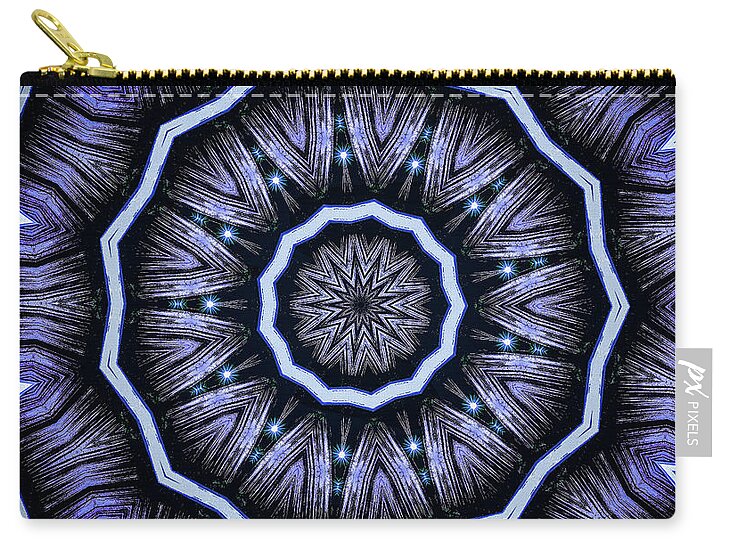 Into the Depths of the Void Mandala Kaleidoscope - Zip Pouch