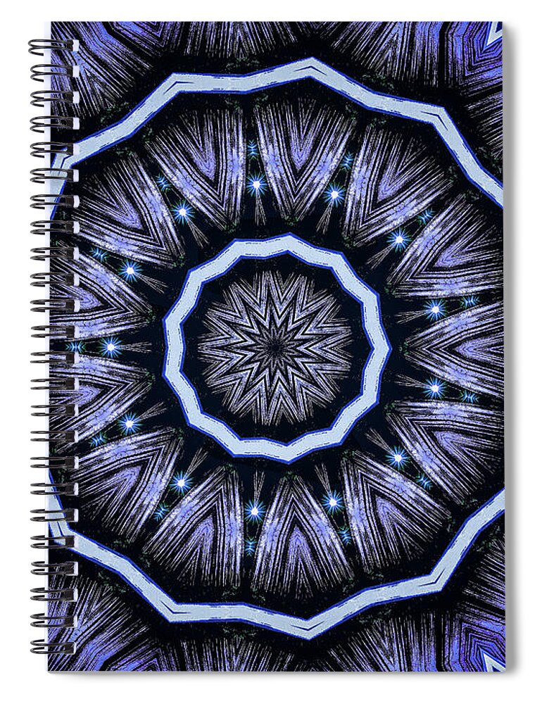 Into the Depths of the Void Mandala Kaleidoscope - Spiral Notebook
