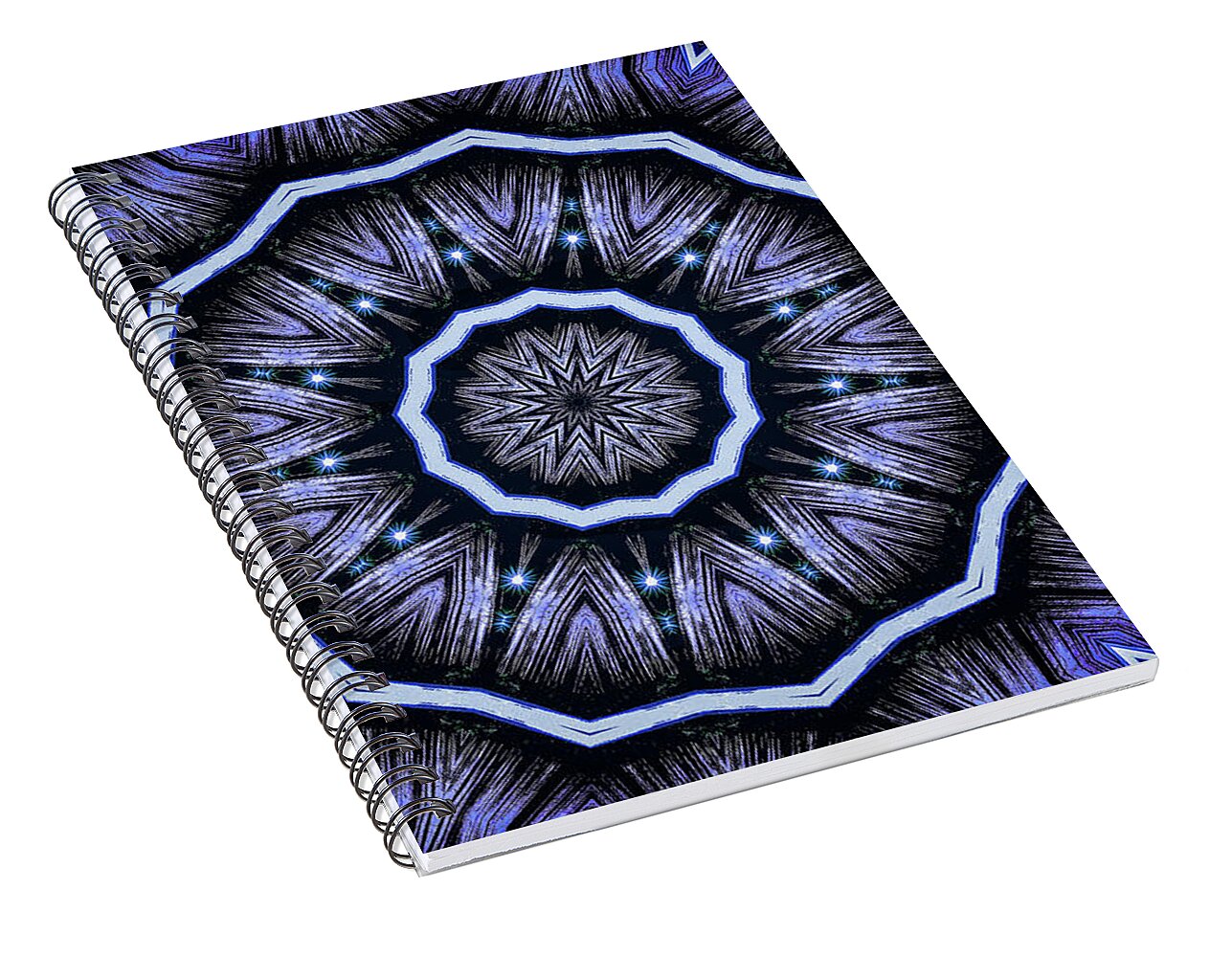Into the Depths of the Void Mandala Kaleidoscope - Spiral Notebook