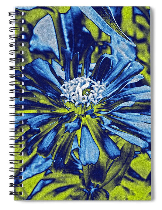 Inverted image of a flower - Spiral Notebook
